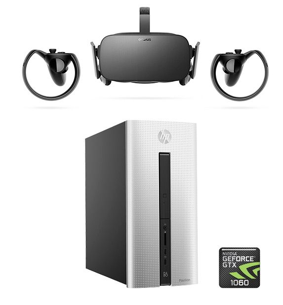 Virtual Reality PC inkl. Oculus Rift-briller